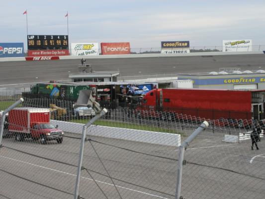 Loading car into hauler